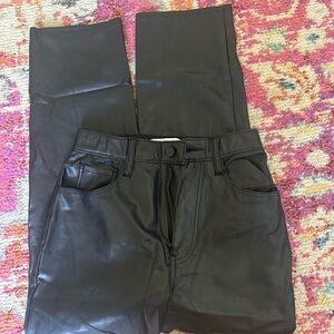 Abercrombie & Fitch Faux Leather Black Pants